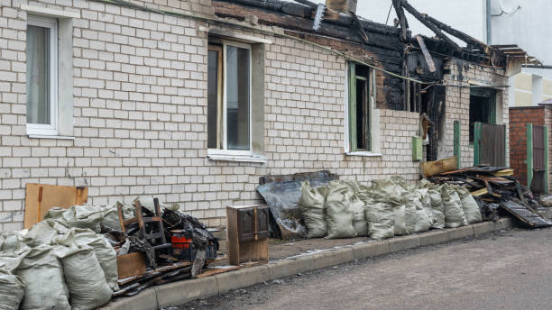 Professional Soot Cleanup technician working in Allentown, NJ